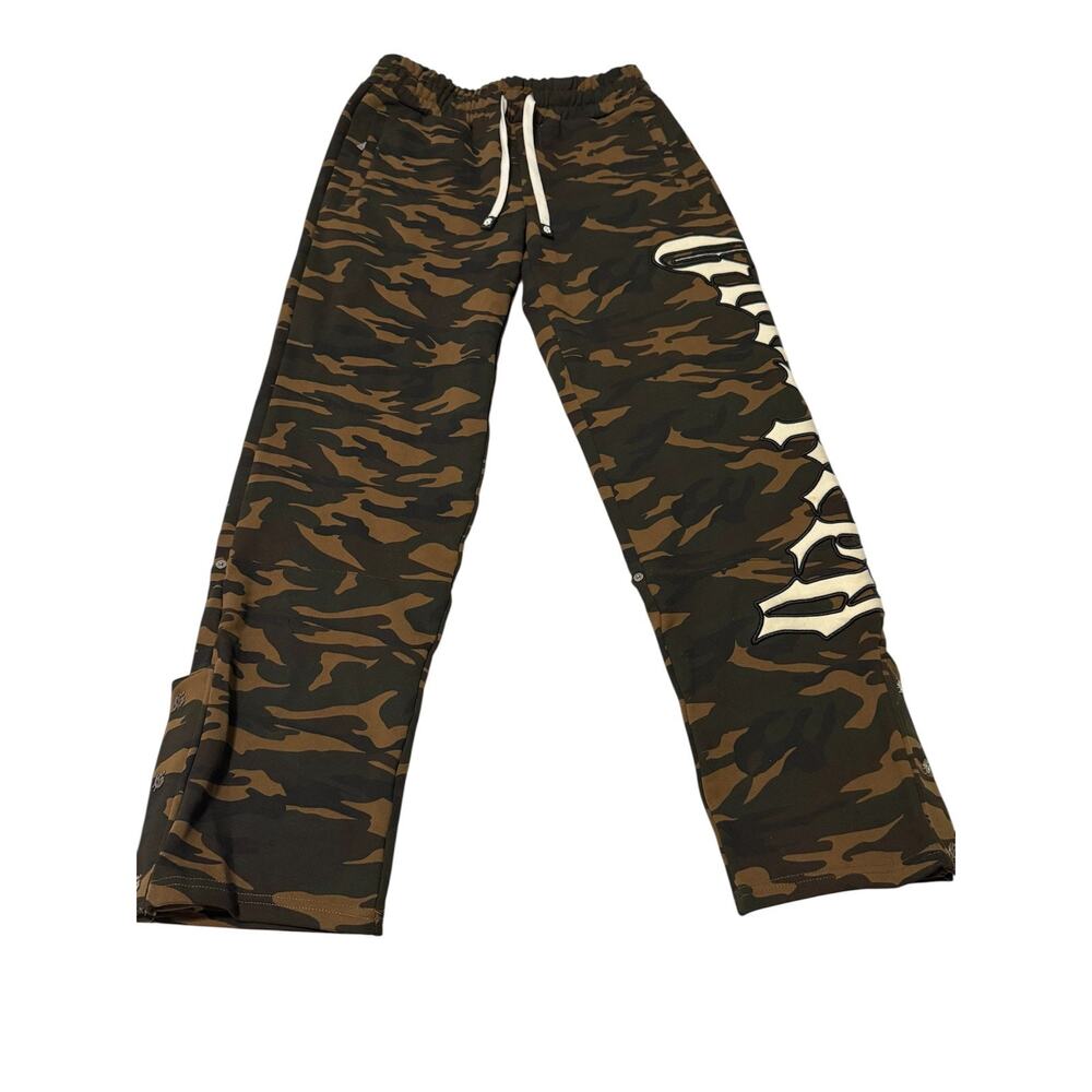 BRAND NEW GODSPEED SWEATPANTS OG LOGO SWEATPANTS BROWN CAMO SIZE MEDIUM